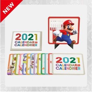 New 2021 Calendar Nintendo Characters Theme